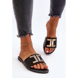Seastar Chanclas de mujer con adorno, Negro Ollavia 4