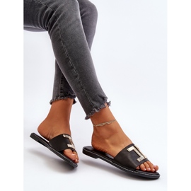 Seastar Chanclas de mujer con adorno, Negro Ollavia 7