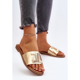 Seastar Chanclas de mujer con adorno Ollavia dorado 3