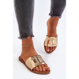 Seastar Chanclas de mujer con adorno Ollavia dorado 4