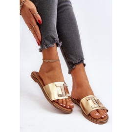 Seastar Chanclas de mujer con adorno Ollavia dorado 7