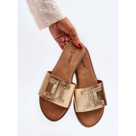 Seastar Chanclas de mujer con adorno Ollavia dorado 8