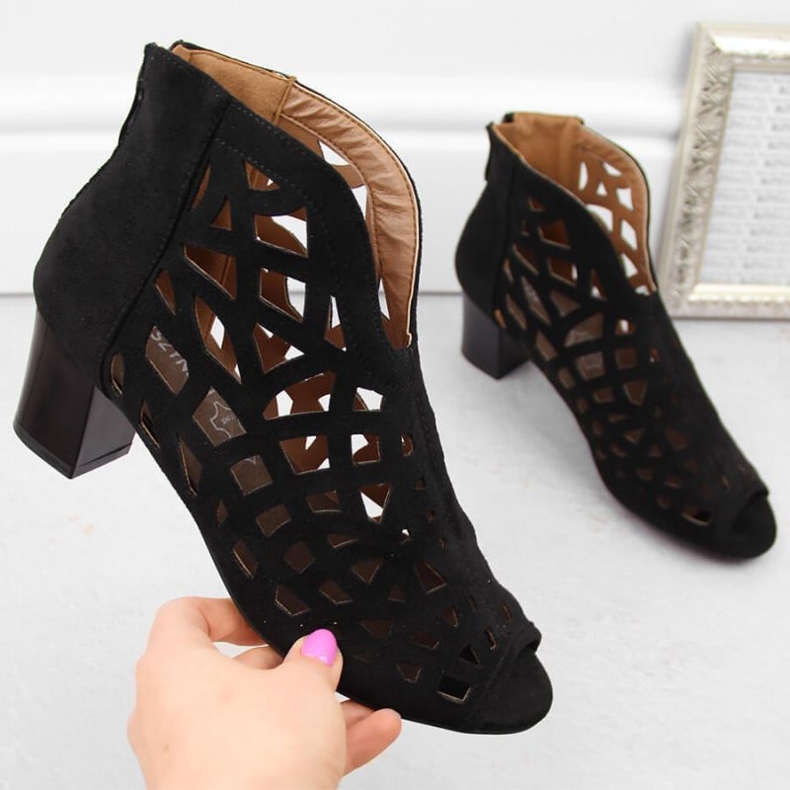 M.Daszyński W SAN32A botines de ante negro 2