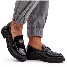 Mocasines de Tacón Plano para Mujer, Negro 5