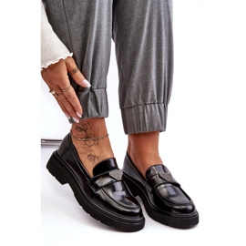 Mocasines de Tacón Plano para Mujer, Negro 4 Mocasines de Tacón Plano para Mujer, Negro 4