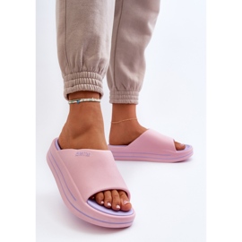 Chanclas de Mujer con Plataforma Big Star NN274A035 Rosa rosado 3