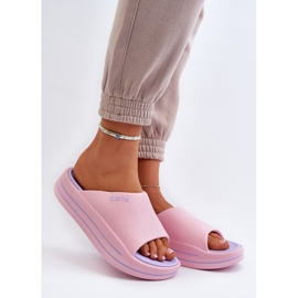 Chanclas de Mujer con Plataforma Big Star NN274A035 Rosa rosado 2