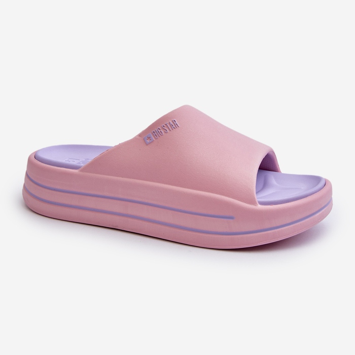 Chanclas de Mujer con Plataforma Big Star NN274A035 Rosa 1