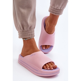 Chanclas de Mujer con Plataforma Big Star NN274A035 Rosa rosado 4
