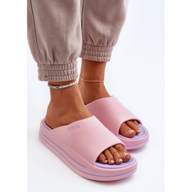 Chanclas de Mujer con Plataforma Big Star NN274A035 Rosa rosado 5