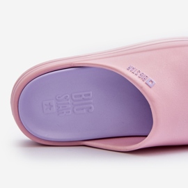 Chanclas de Mujer con Plataforma Big Star NN274A035 Rosa rosado 6