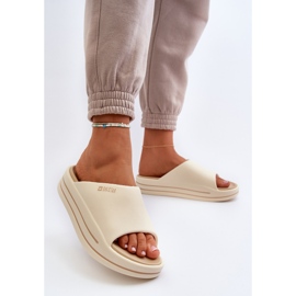 Chanclas de Mujer con Plataforma Big Star NN274A034 Beige 3