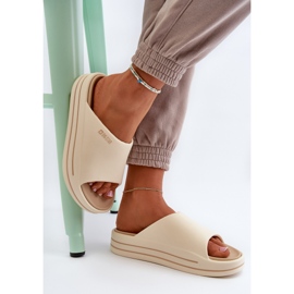 Chanclas de Mujer con Plataforma Big Star NN274A034 Beige 7