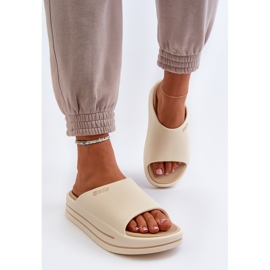 Chanclas de Mujer con Plataforma Big Star NN274A034 Beige 4