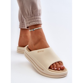 Chanclas de Mujer con Plataforma Big Star NN274A034 Beige 5