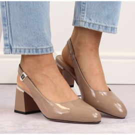 Sandalias Vinceza W JAN271 charol beige 3