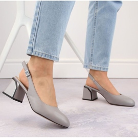 Sandalias Vinceza W JAN272 piel gris 2