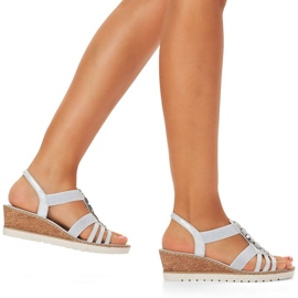 Rieker Sandalias cuña cómodas Remonte W RKR663 4