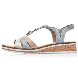 Sandalias cómodas Rieker W RKR664 multicolor 8