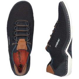 Zapatos cómodos Rieker M RKR666 azul marino 4