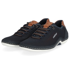 Zapatos cómodos Rieker M RKR666 azul marino 6