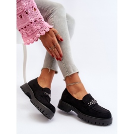 Vinceza Mocasines Mujer Ante Con Adorno, Negro, Loraleima 8