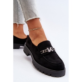 Vinceza Mocasines Mujer Ante Con Adorno, Negro, Loraleima 5