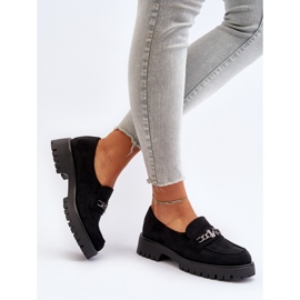 Vinceza Mocasines Mujer Ante Con Adorno, Negro, Loraleima 6