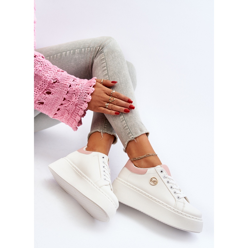 PM1 Zapatillas Mujer Plataforma Blanco Eshen 1