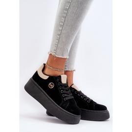 Zapatillas Mujer Plataforma Negro Eshen 4