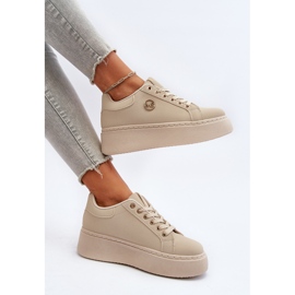 Zapatillas Mujer Plataforma Beige Eshen 7