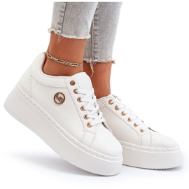 Zapatillas Mujer Plataforma Baja Blanco Telirra 15