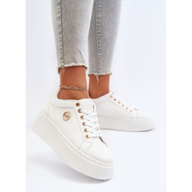 Zapatillas Mujer Plataforma Baja Blanco Telirra 9