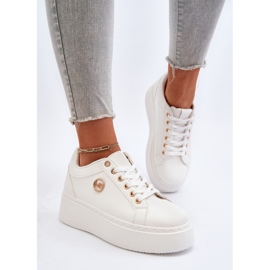 Zapatillas Mujer Plataforma Baja Blanco Telirra 10