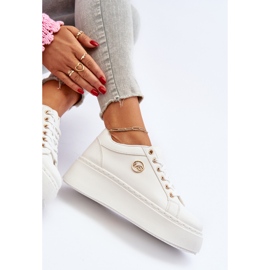 Zapatillas Mujer Plataforma Baja Blanco Telirra 14
