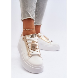 Deportivas Mujer Blancas Con Adorno Celedria blanco 4