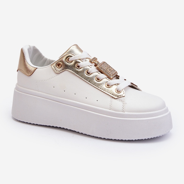 Deportivas Mujer Blancas Con Adorno Celedria blanco 2