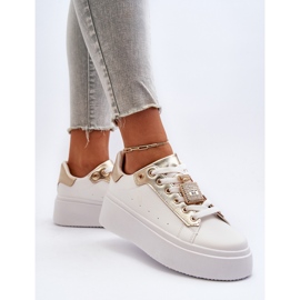 Deportivas Mujer Blancas Con Adorno Celedria blanco 6