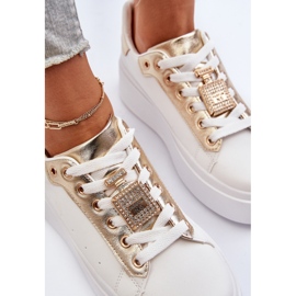 Deportivas Mujer Blancas Con Adorno Celedria blanco 8