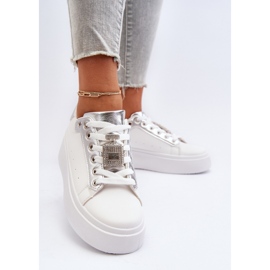 Deportivas Mujer Blancas Con Adorno Celedria blanco 3