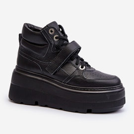 Zazoo 3450 Zapatillas Mujer Piel Negro 1
