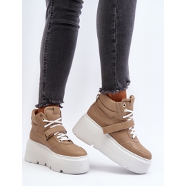 Zazoo 3450 Zapatillas Mujer Piel, Beige 9