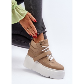 Zazoo 3450 Zapatillas Mujer Piel, Beige 10