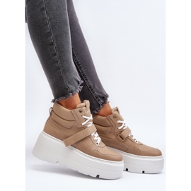 Zazoo 3450 Zapatillas Mujer Piel, Beige 11
