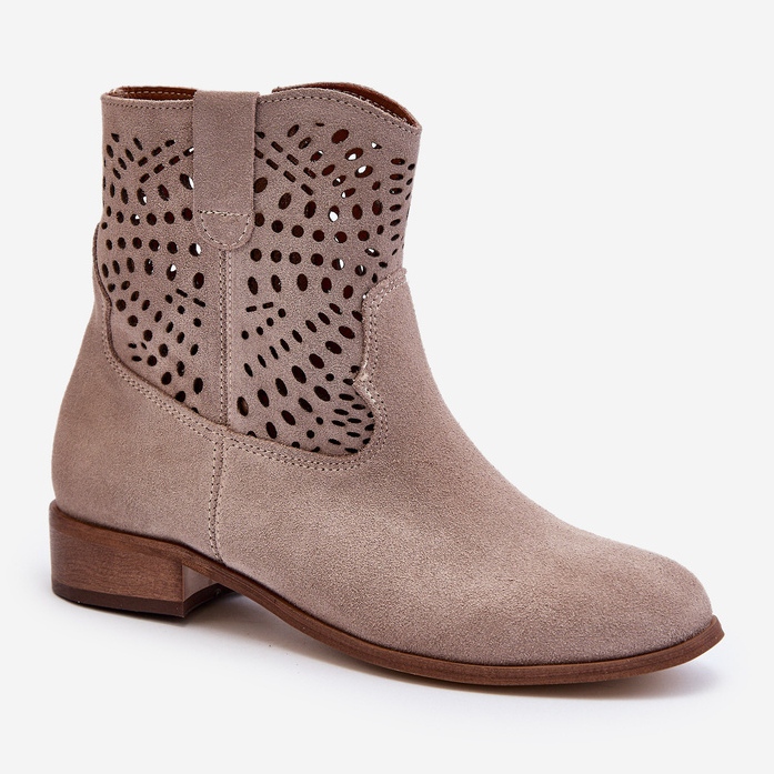 Zazoo 3305/2 Botas Capuchino Caladas Mujer beige 1 Zazoo 3305/2 Botas Capuchino Caladas Mujer beige 1