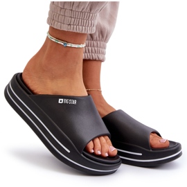 Chanclas de Mujer con Plataforma Big Star NN274A036 Negro 10