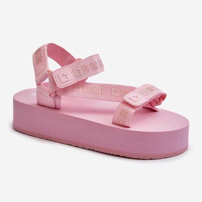 Sandalias de Mujer con Plataforma Big Star NN274A529 Rosa 2