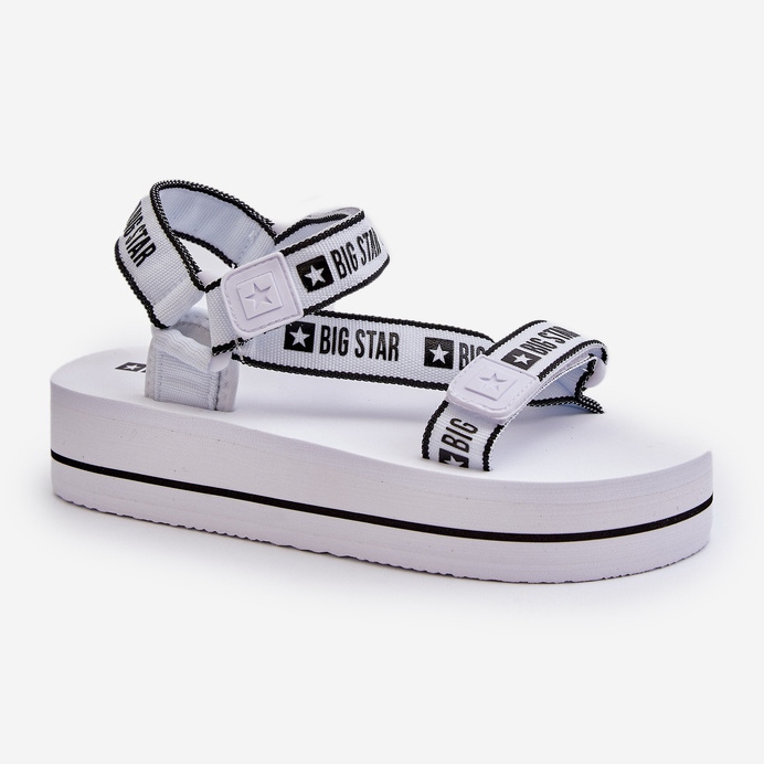Sandalias Plataforma Mujer Big Star NN274A526 Blanco 2