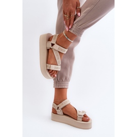 Sandalias de Mujer con Plataforma Big Star NN274A528 Beige 6
