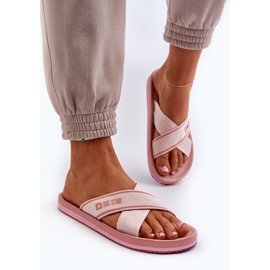 Chanclas de mujer Big Star NN274A058 Rosa rosado 5